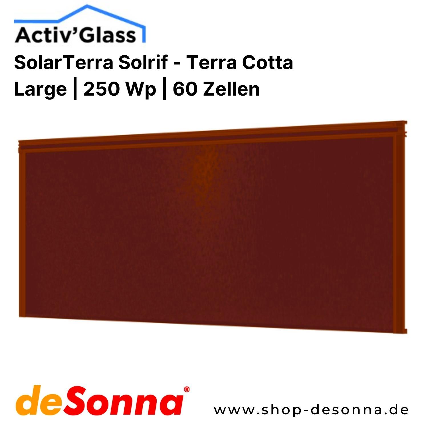 Activ'Glass SolarTerra | Large | Solrif D | Terrakotta  - 250 Wp