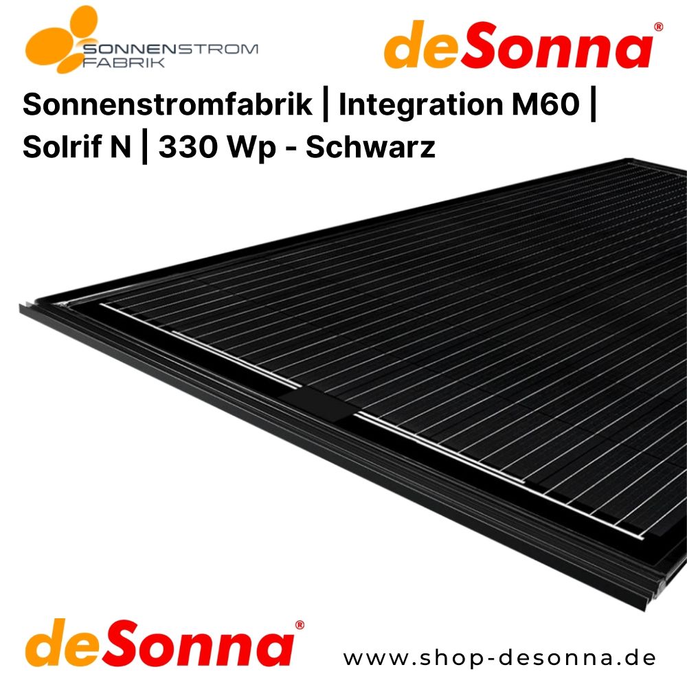 Sonnenstromfabrik Integration | M60 | Solrif N | 330 Wp | Schwarz
