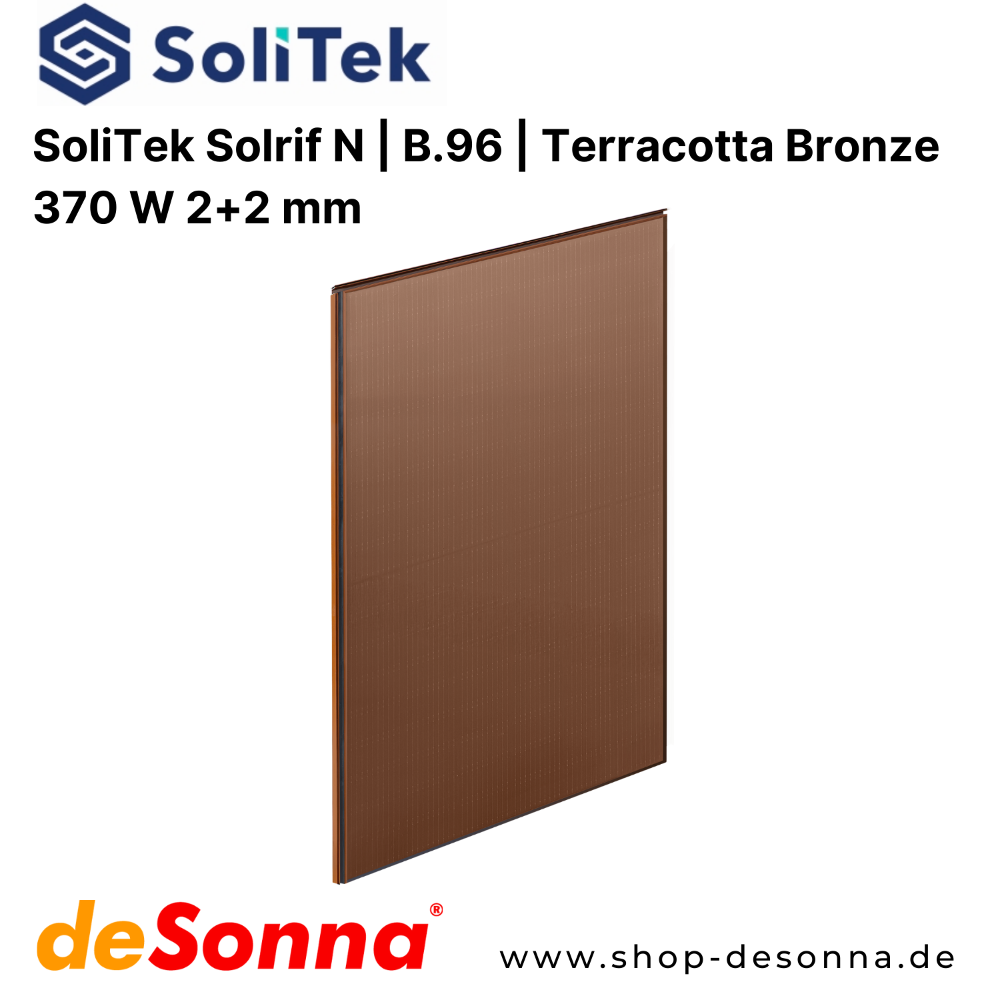 SoliTek Solrif N | B.96 | 370 W | Terracotta Bronze | 2+2 mm