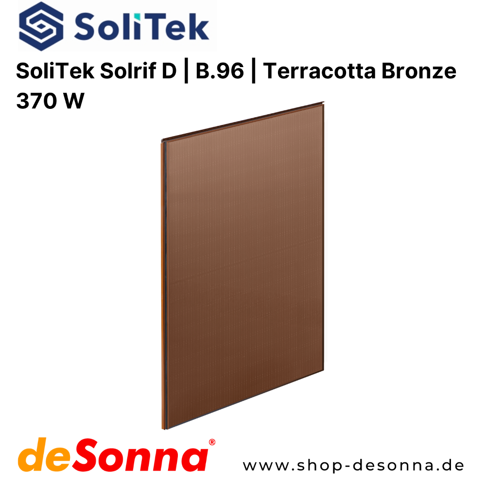 SoliTek Solrif D | B.96 | 370 W | Terracotta Bronze | 3,2+3,2 mm
