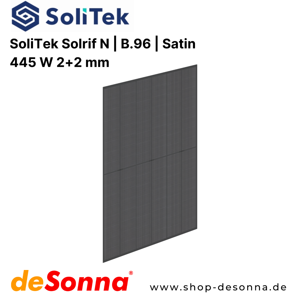 SoliTek Solrif N | B.96 | 445 W | Satin | 2+2 mm