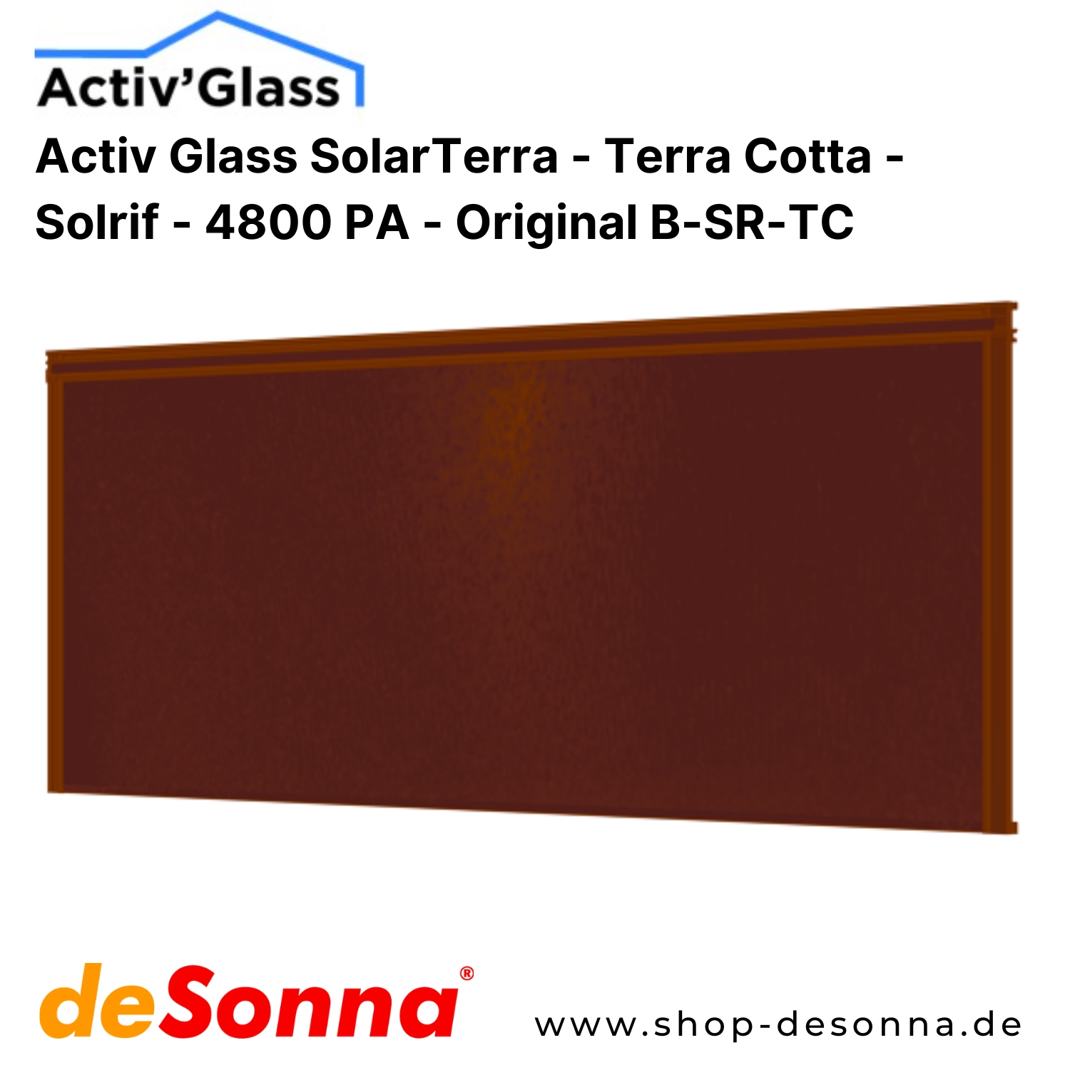 Activ'Glass SolarTerra | Original | Solrif N | 125 Wp | Terrakotta